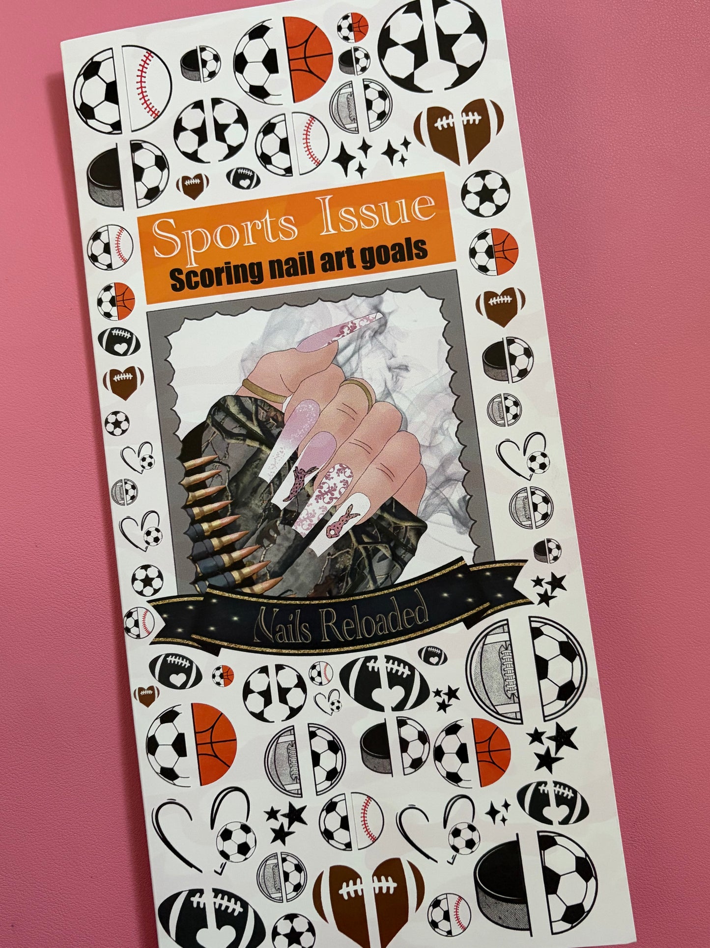 Sports issue - scoring nail art goals