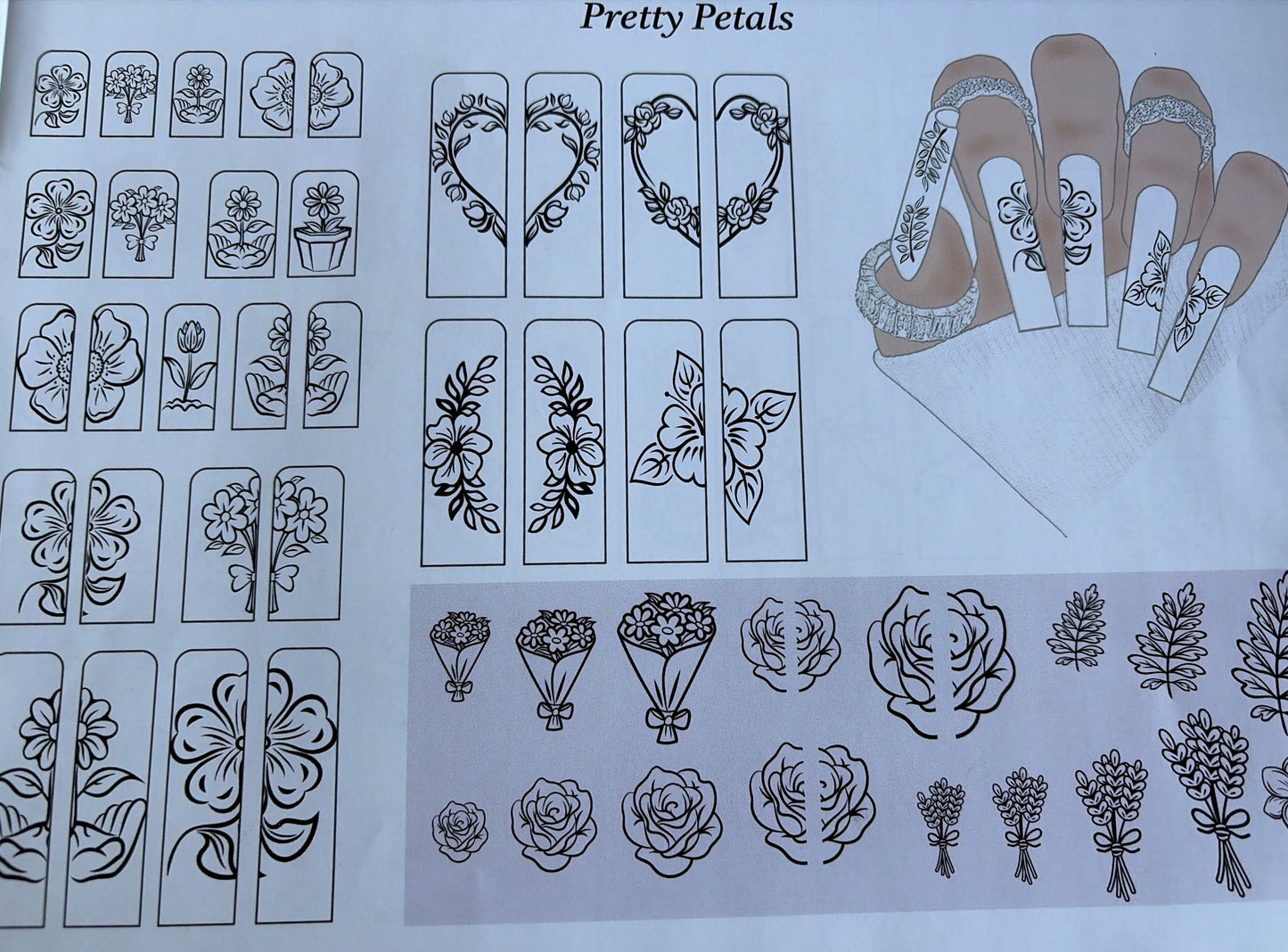 Decal Garden (floral and swirl designs)